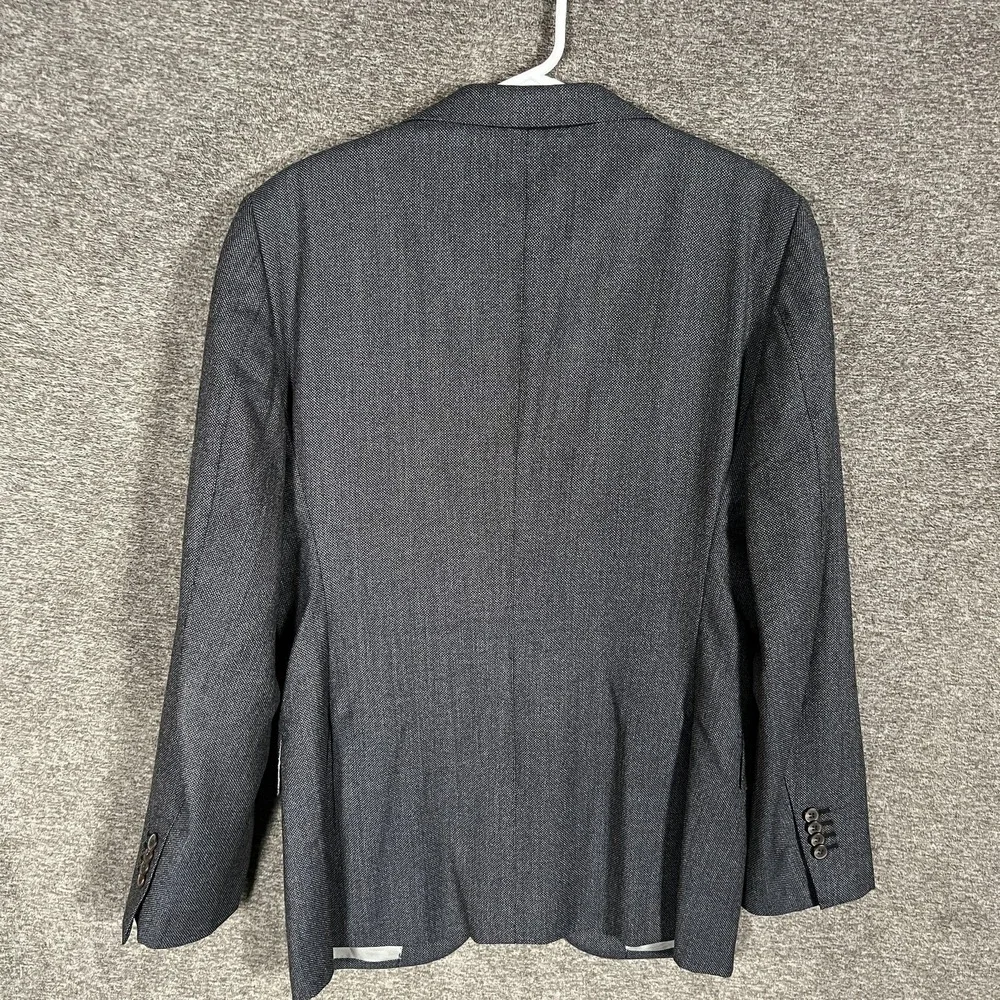 Suitsupply Lazio Blazer Mens 50 (US 40)‎ Gray Wool Slim Fit Sport Coat Guabello